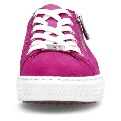 Rieker Ladies Flat Sole Zip Side Sneaker