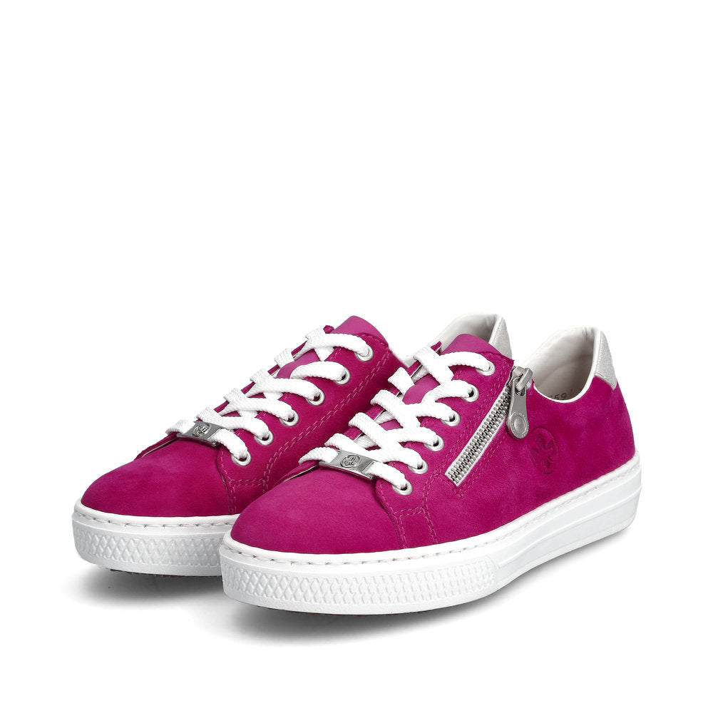 Rieker Ladies Flat Sole Zip Side Sneaker