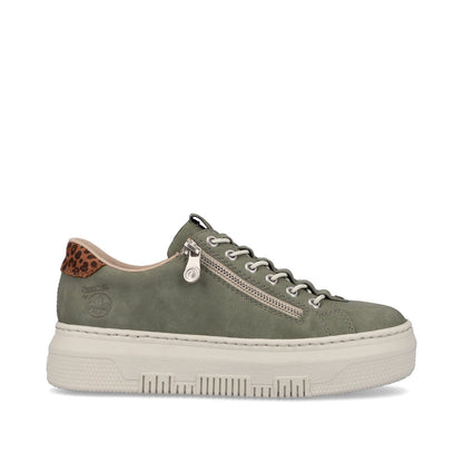 Rieker Ladies Bungee Lace Flatform Sneaker