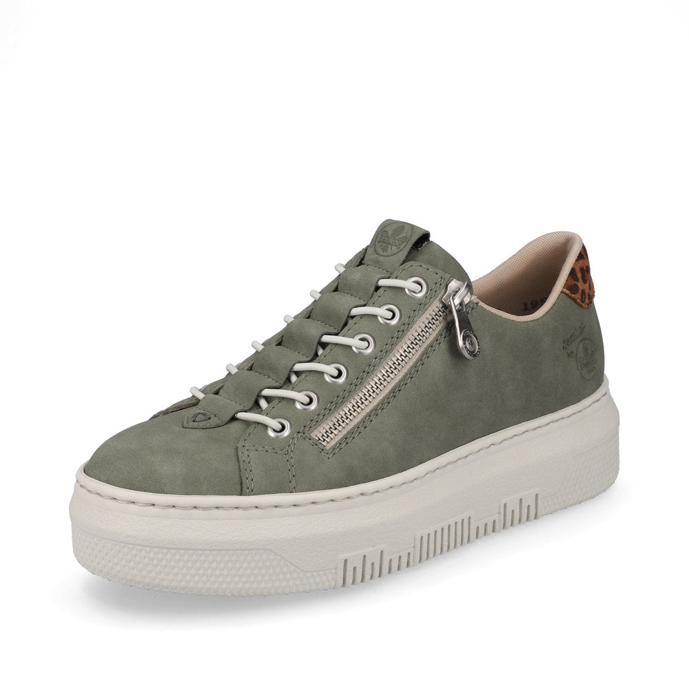 Rieker Ladies Bungee Lace Flatform Sneaker