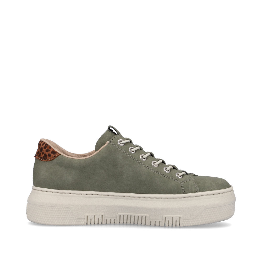 Rieker Ladies Bungee Lace Flatform Sneaker