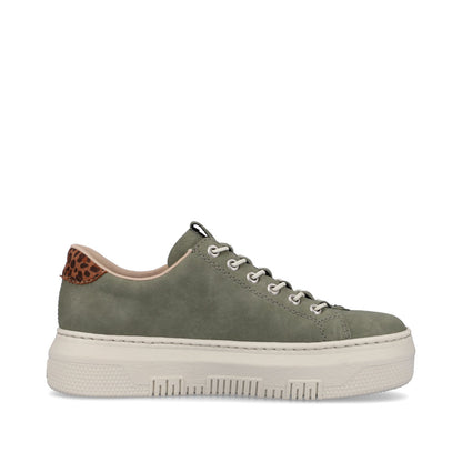 Rieker Ladies Bungee Lace Flatform Sneaker