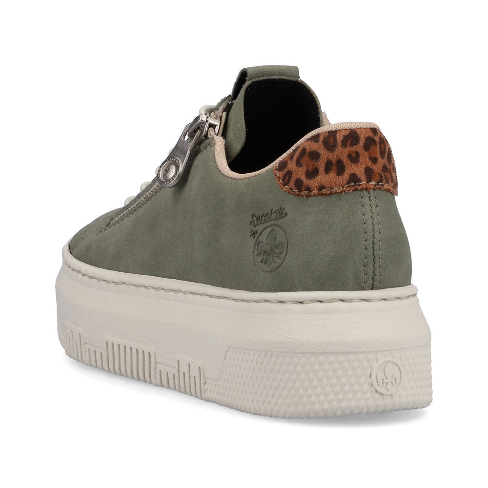 Rieker Ladies Bungee Lace Flatform Sneaker