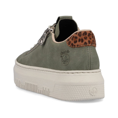 Rieker Ladies Bungee Lace Flatform Sneaker