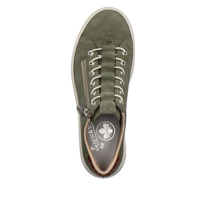 Rieker Ladies Bungee Lace Flatform Sneaker