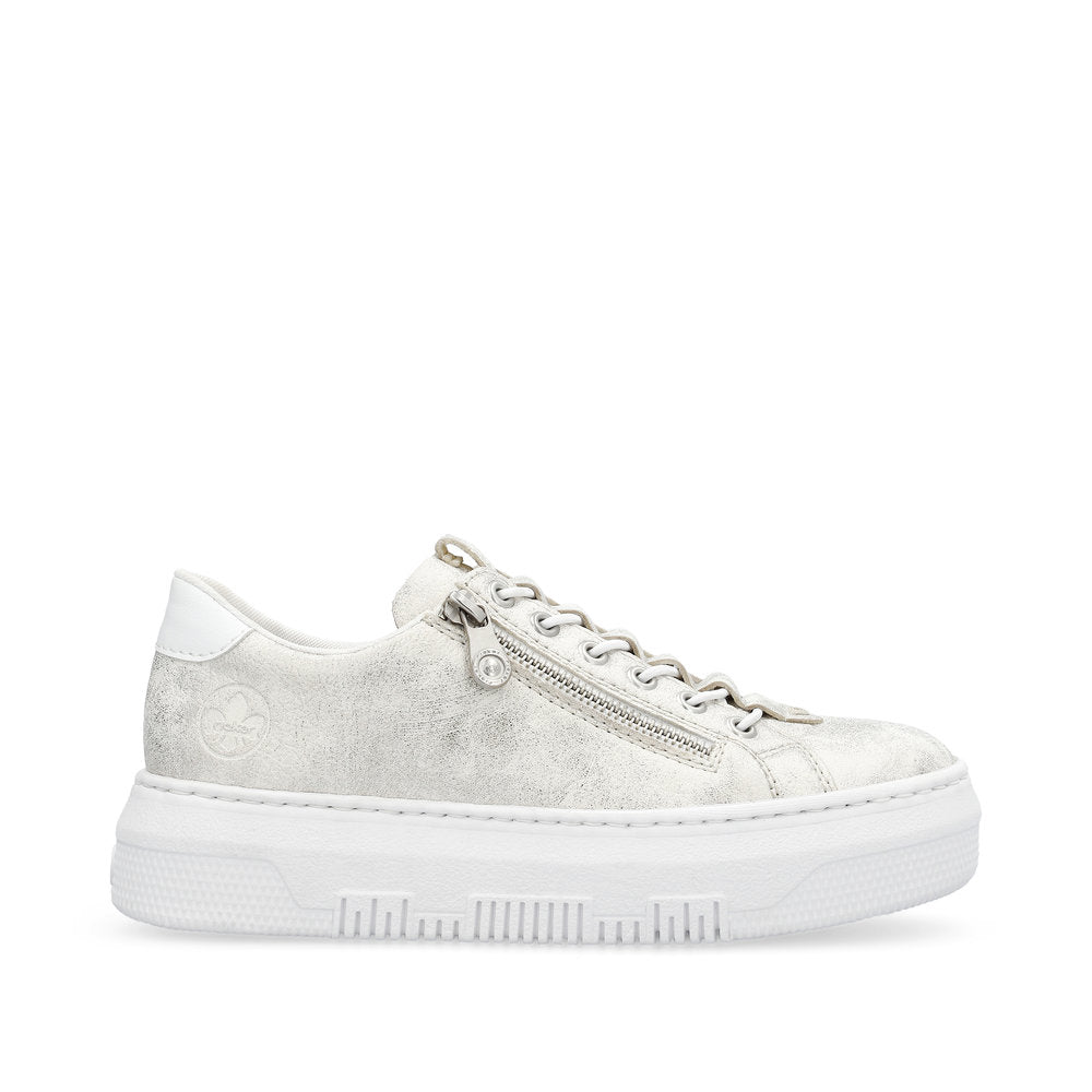 Rieker Ladies Bungee Lace Flatform Sneaker