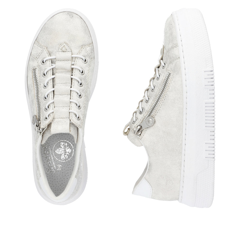 Rieker Ladies Bungee Lace Flatform Sneaker