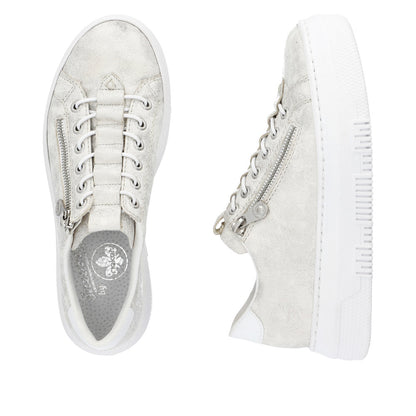 Rieker Ladies Bungee Lace Flatform Sneaker