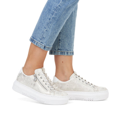 Rieker Ladies Bungee Lace Flatform Sneaker