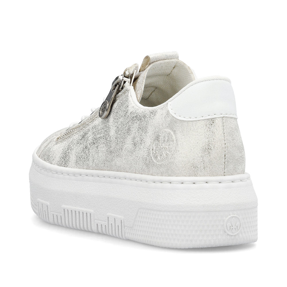 Rieker Ladies Bungee Lace Flatform Sneaker