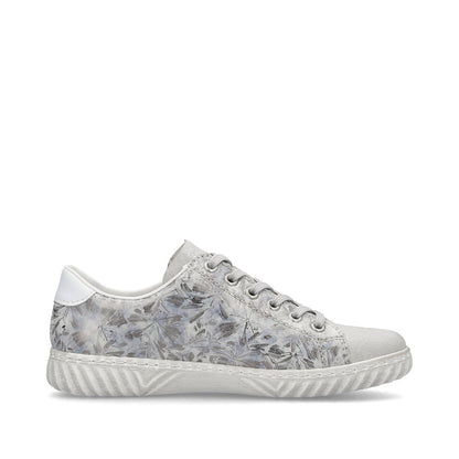 Rieker Ladies Zip Sided Lace Sneaker