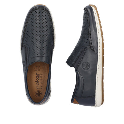 Rieker Men's Perforated Vamp Slip On Casual
