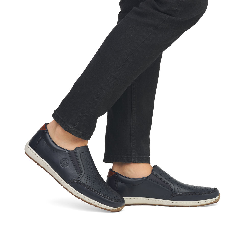 Rieker Men's Perforated Vamp Slip On Casual