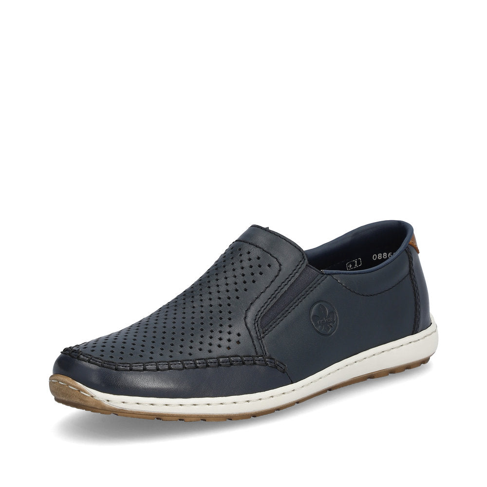 Rieker Men's Perforated Vamp Slip On Casual
