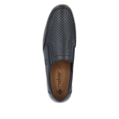 Rieker Men's Perforated Vamp Slip On Casual