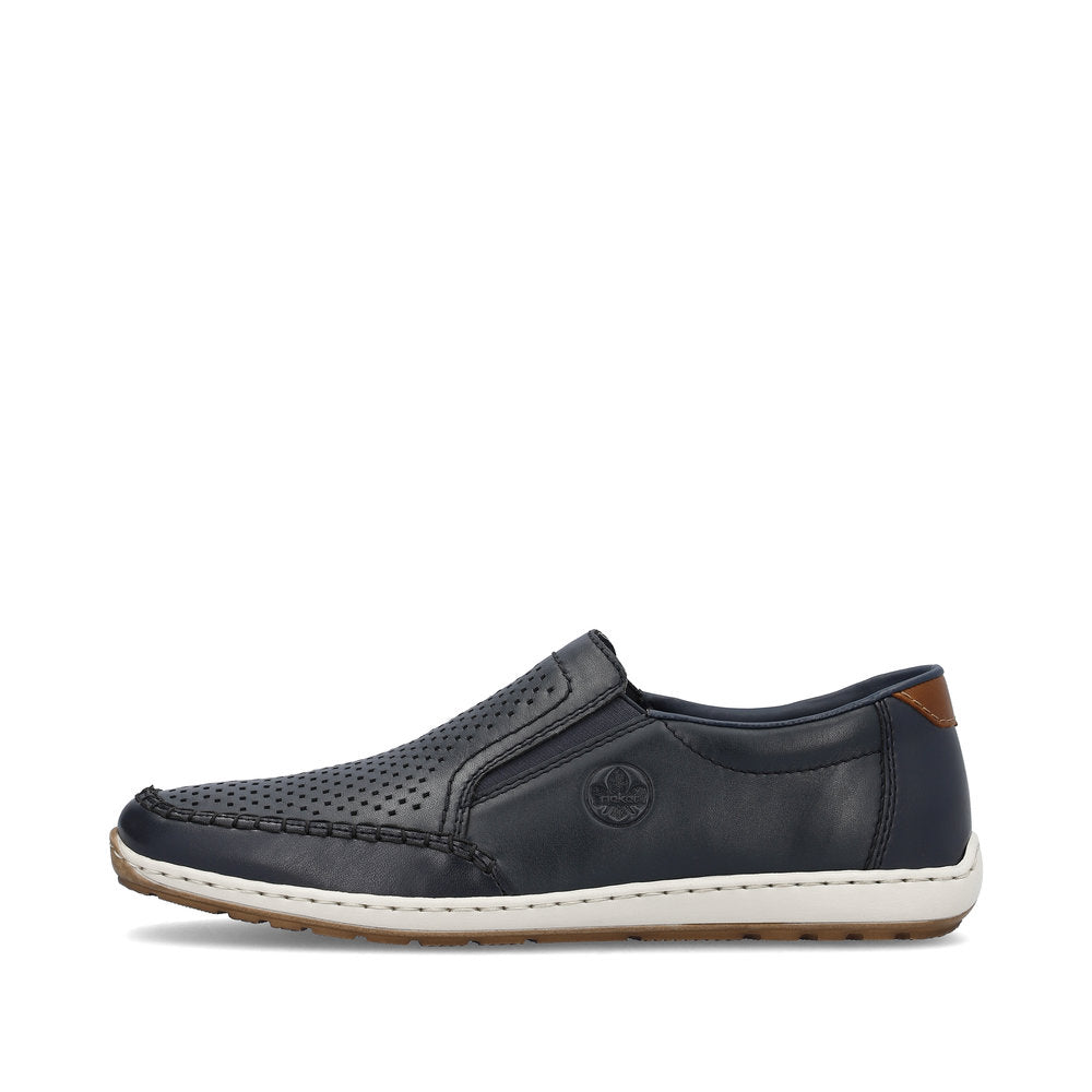 Rieker Men's Perforated Vamp Slip On Casual