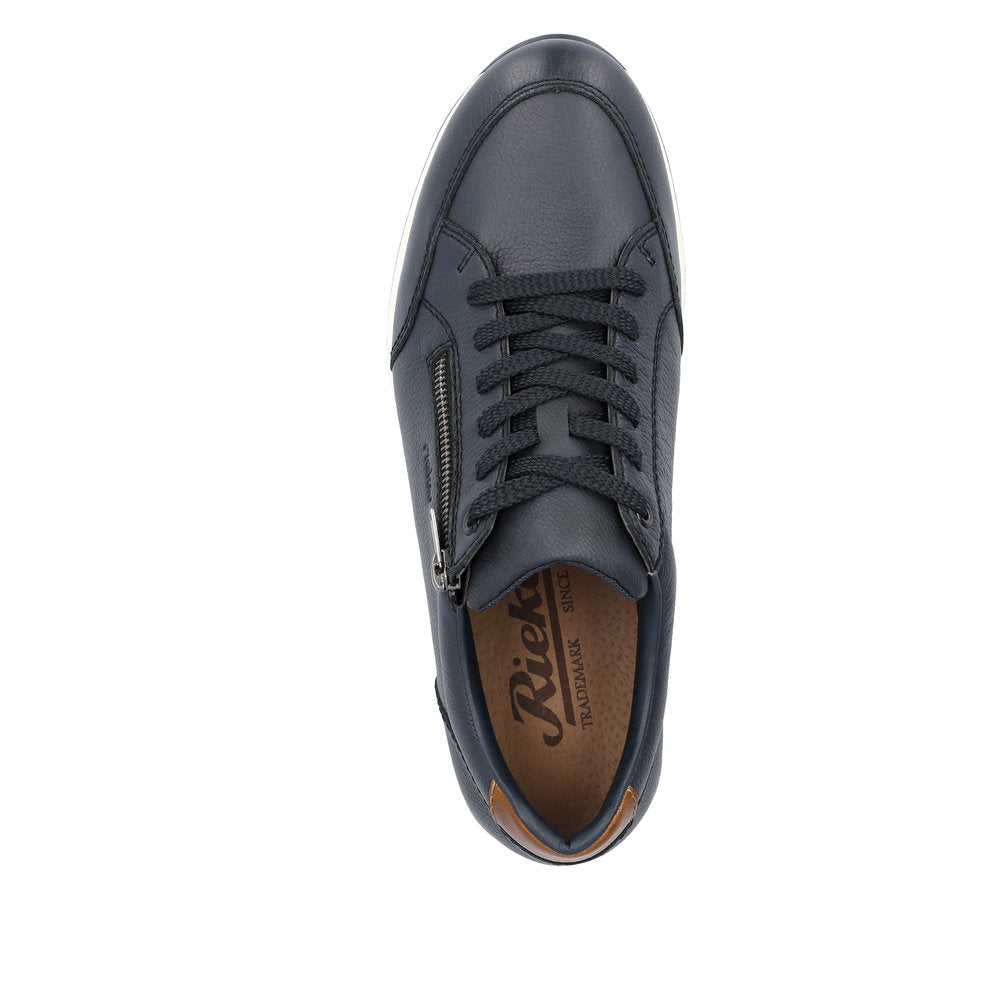 Rieker Men's Zip Side Lace Up Sneaker