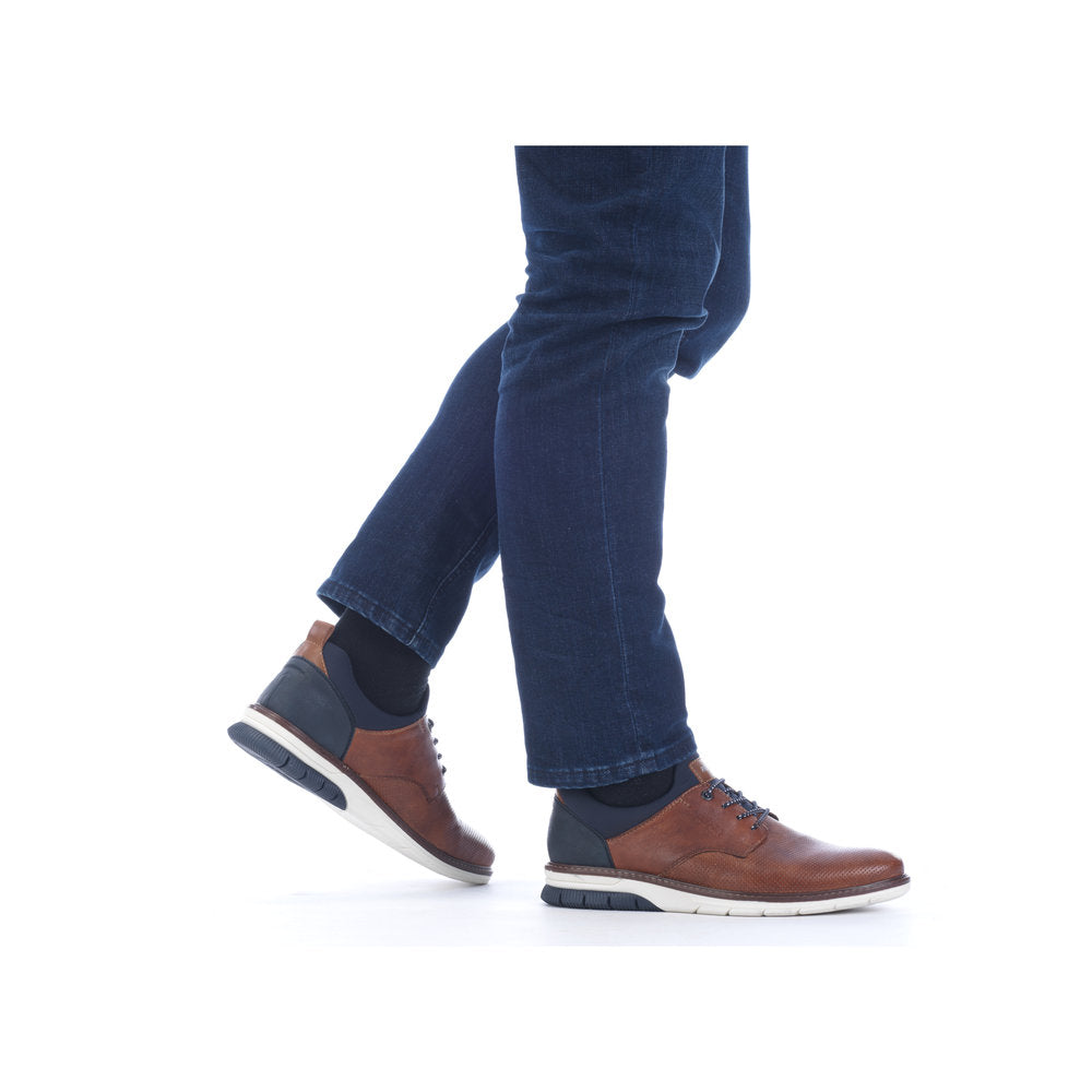 Rieker Men's Leather Neoprene Lace Up Casual