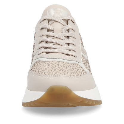 Rieker Evolution Ladies Crystal Trim Lace Up Sneaker