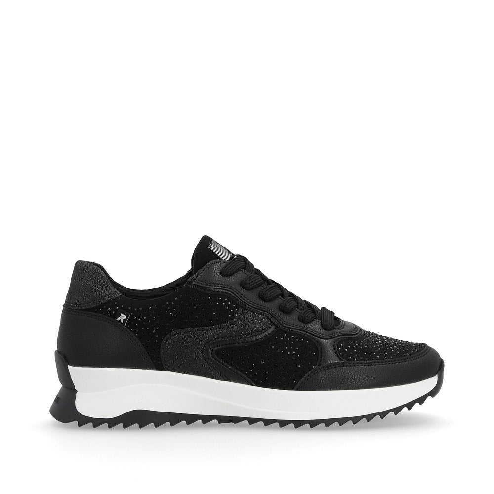Rieker Evolution Ladies Crystal Trim Lace Sneaker