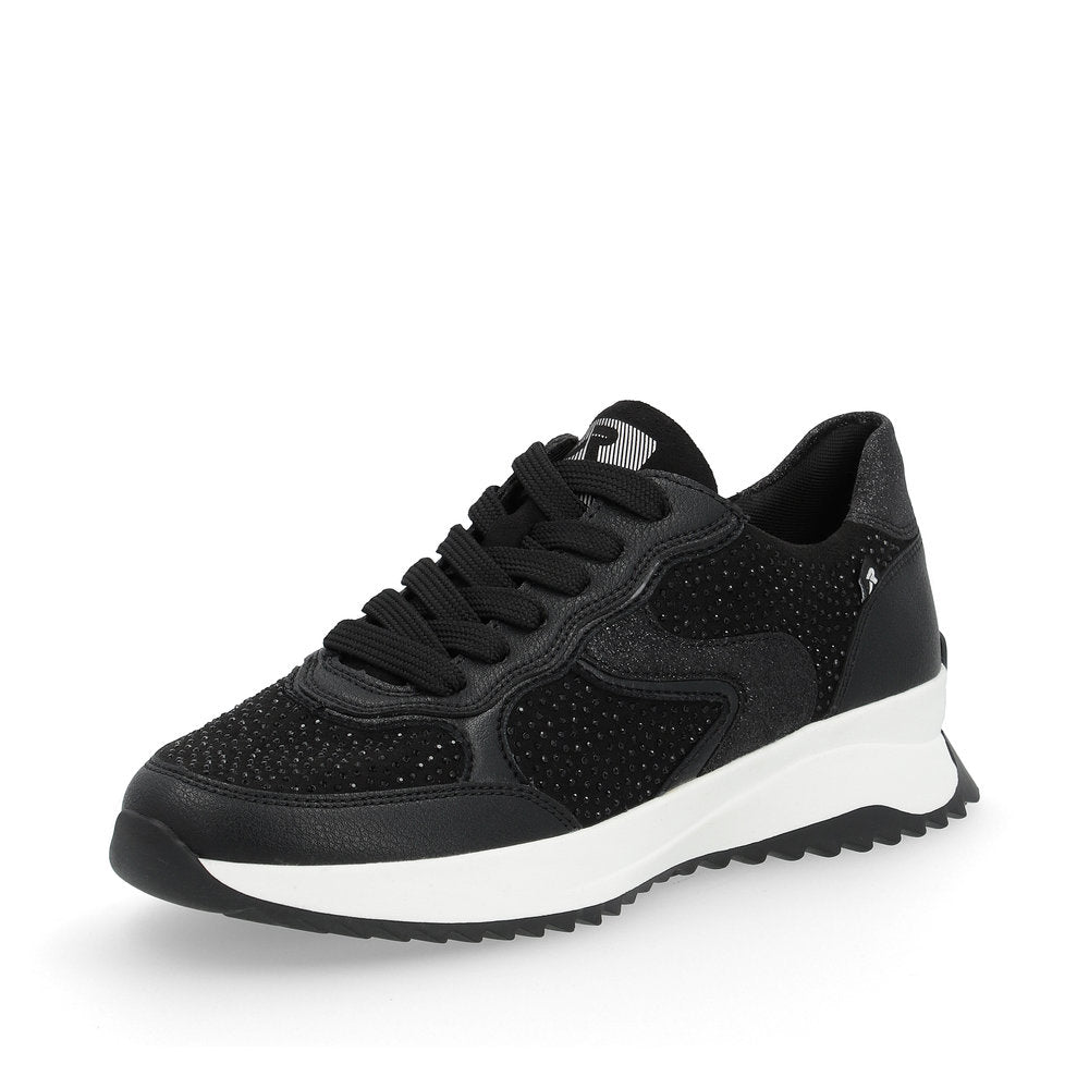 Rieker Evolution Ladies Crystal Trim Lace Sneaker