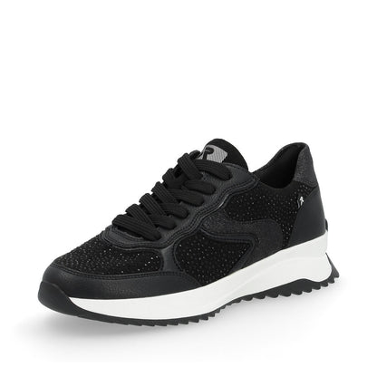 Rieker Evolution Ladies Crystal Trim Lace Sneaker