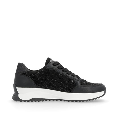 Rieker Evolution Ladies Crystal Trim Lace Sneaker