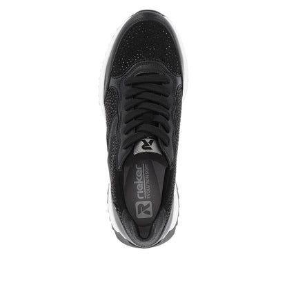 Rieker Evolution Ladies Crystal Trim Lace Sneaker
