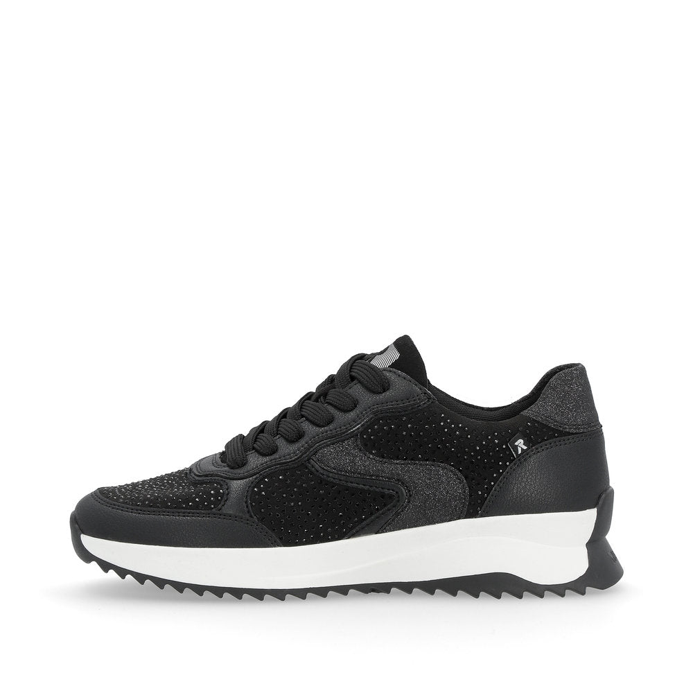 Rieker Evolution Ladies Crystal Trim Lace Sneaker
