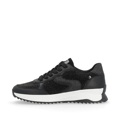 Rieker Evolution Ladies Crystal Trim Lace Sneaker