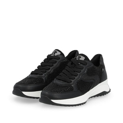 Rieker Evolution Ladies Crystal Trim Lace Sneaker