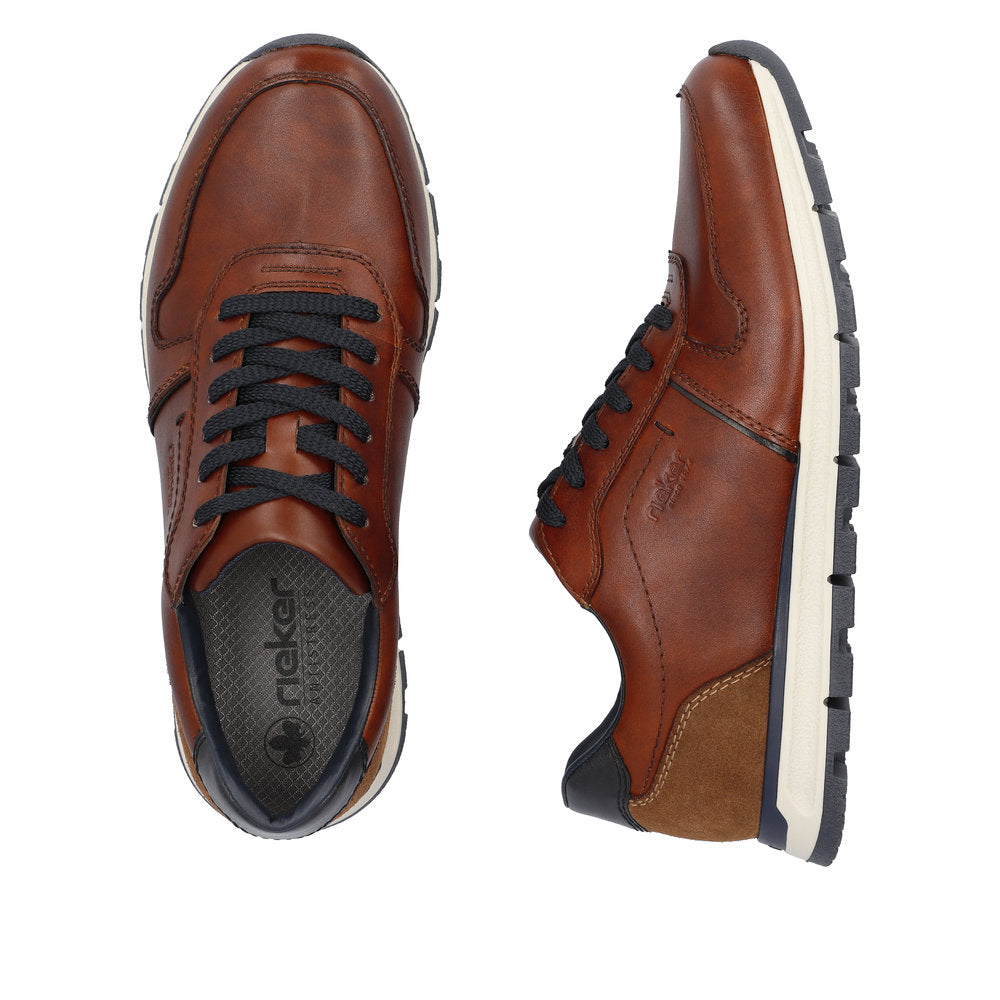 Rieker Men’s Lace Up Leather Sneaker