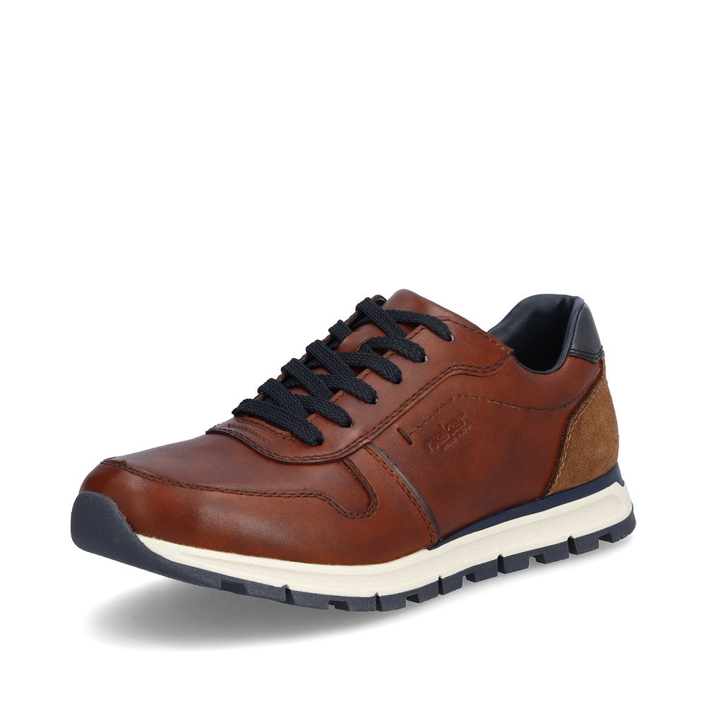 Rieker Men’s Lace Up Leather Sneaker