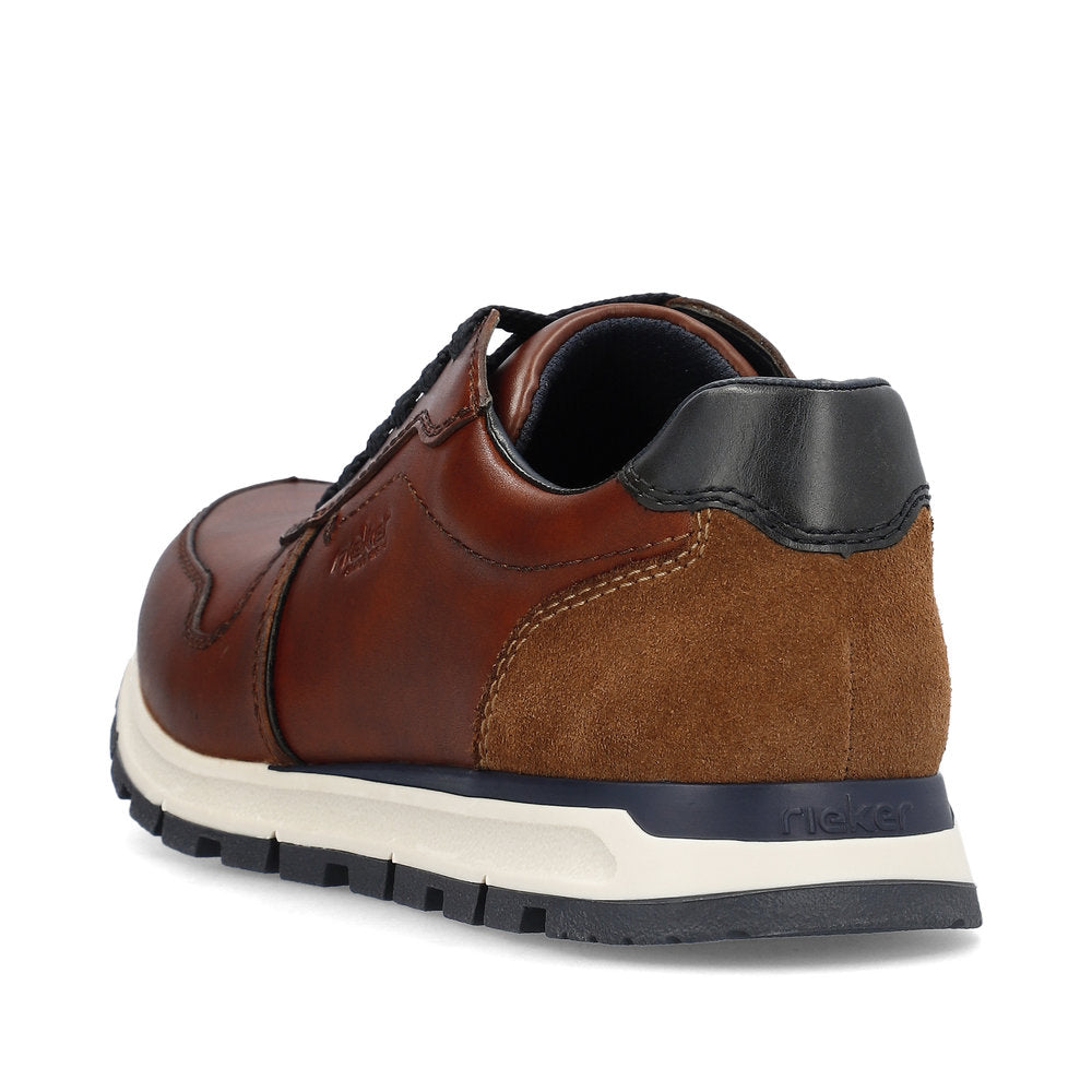 Rieker Men’s Lace Up Leather Sneaker