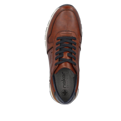 Rieker Men’s Lace Up Leather Sneaker