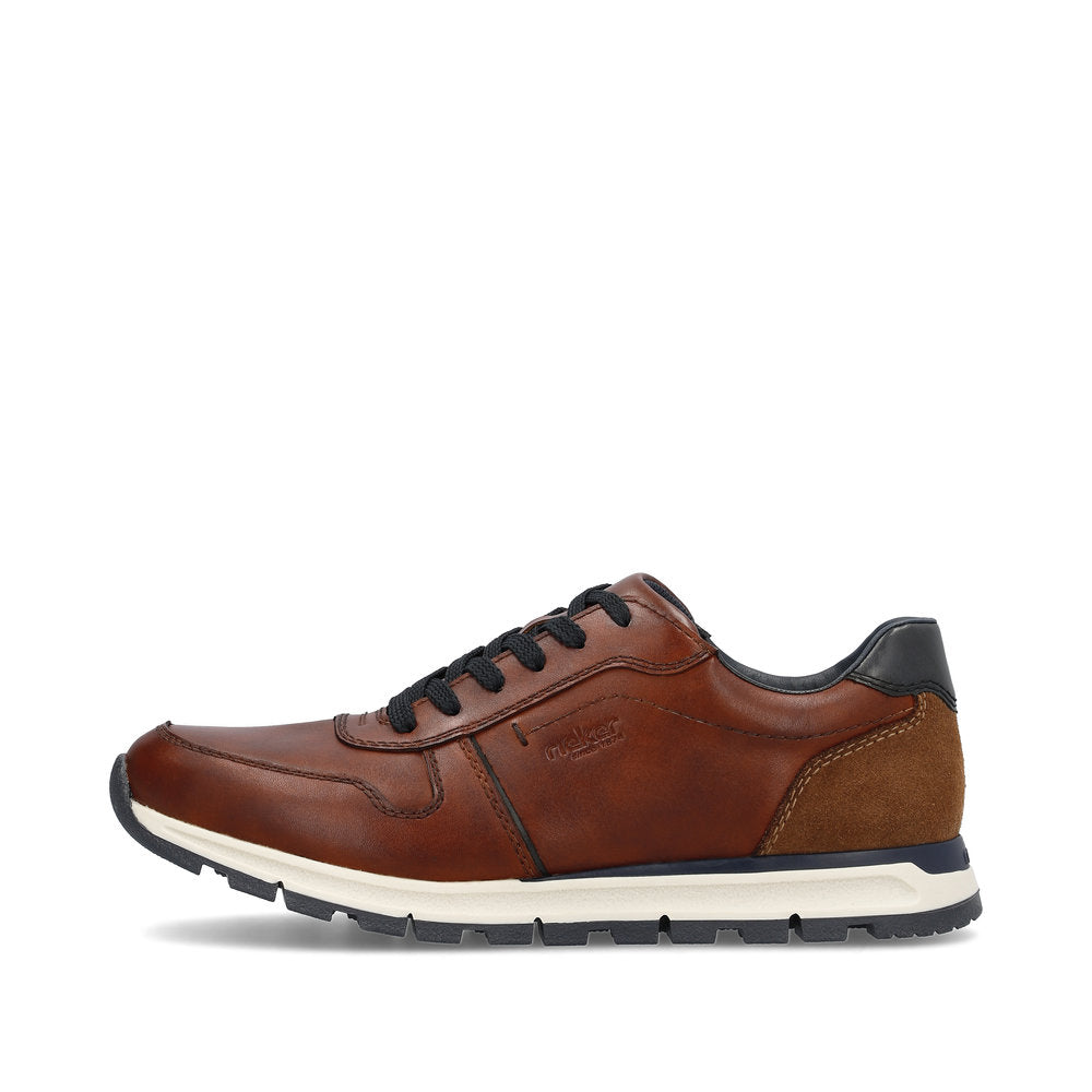 Rieker Men’s Lace Up Leather Sneaker