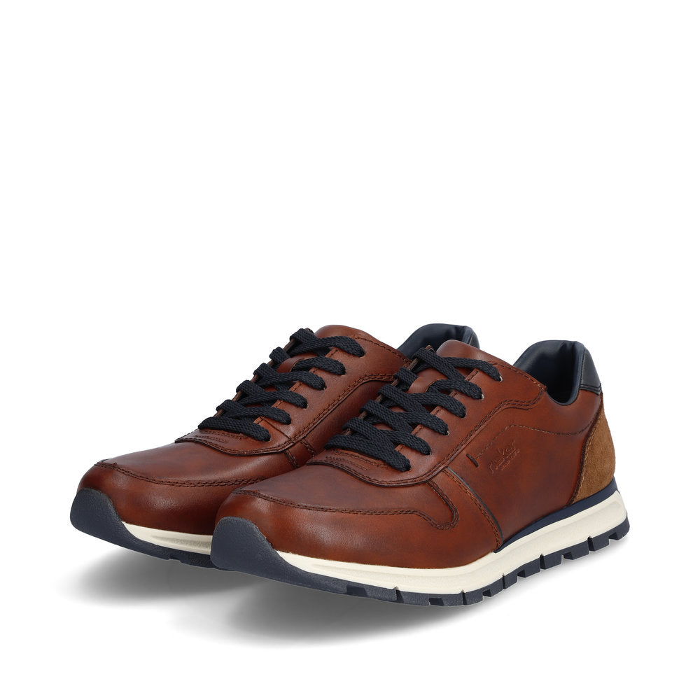 Rieker Men’s Lace Up Leather Sneaker