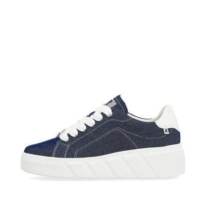 Rieker Evolution Ladies Denim Lace Sneaker
