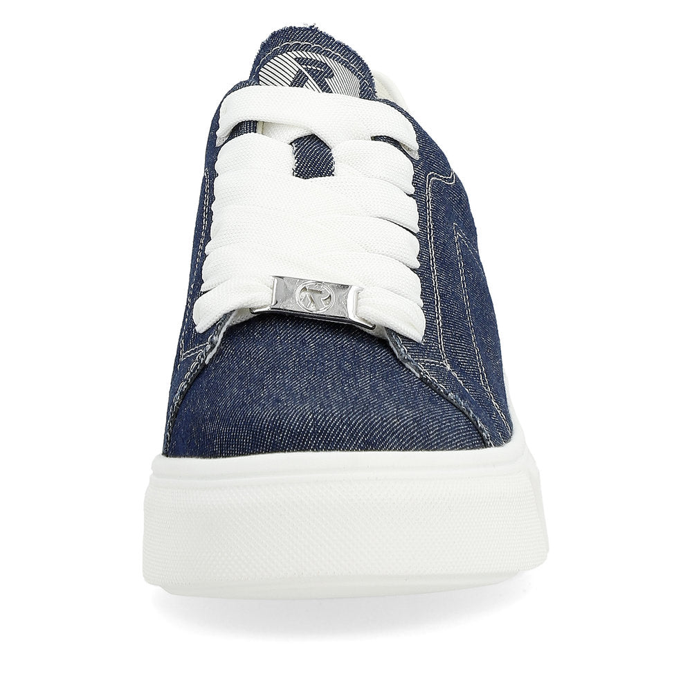 Rieker Evolution Ladies Denim Lace Sneaker
