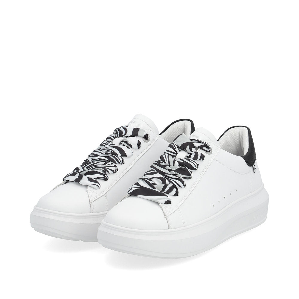 Rieker Evolution Ladies Contrast Lace Sneaker