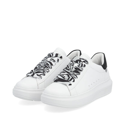 Rieker Evolution Ladies Contrast Lace Sneaker