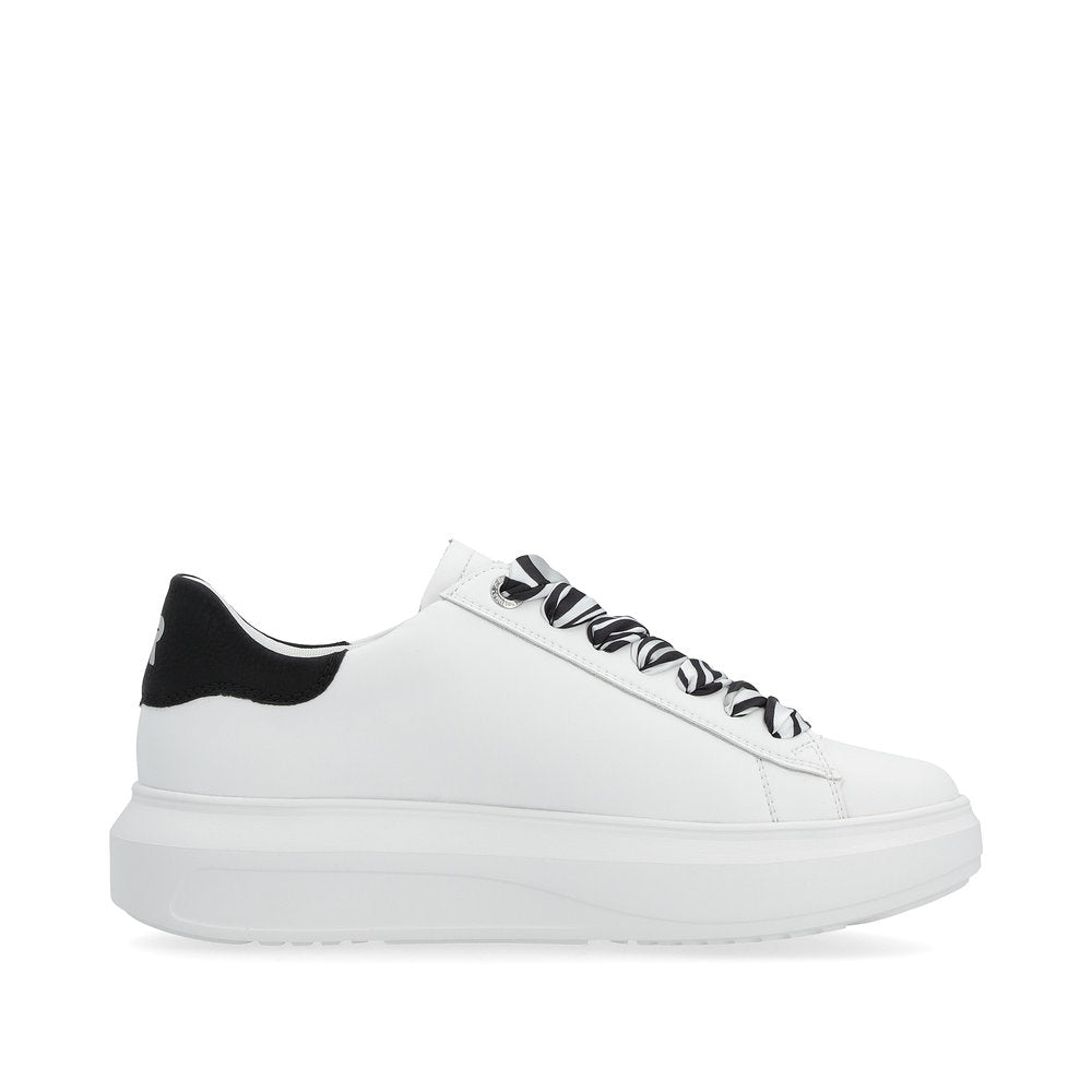 Rieker Evolution Ladies Contrast Lace Sneaker