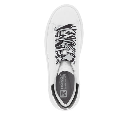 Rieker Evolution Ladies Contrast Lace Sneaker