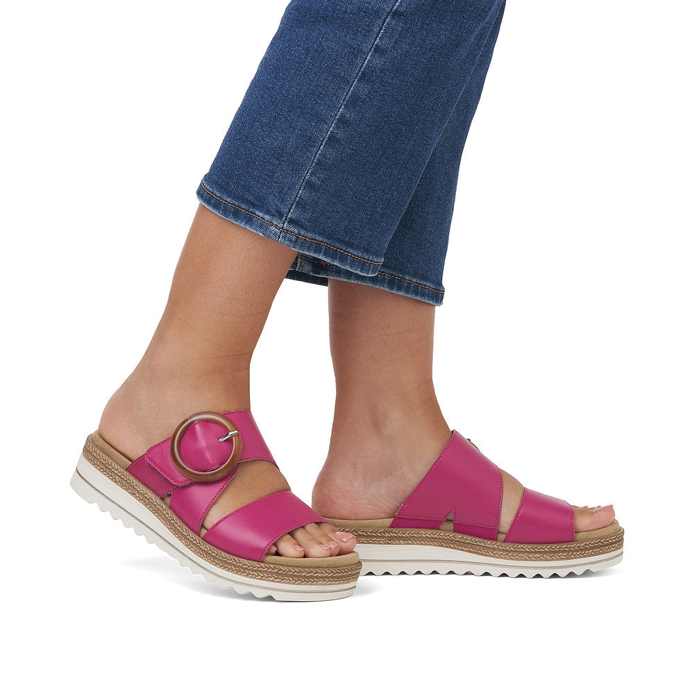 Remonte Ladies Lugano Strap And Buckle Mule Sandal