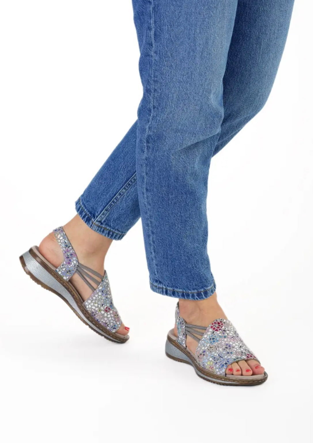 Ara Ladies Hawaii Elastic Strap Sandal