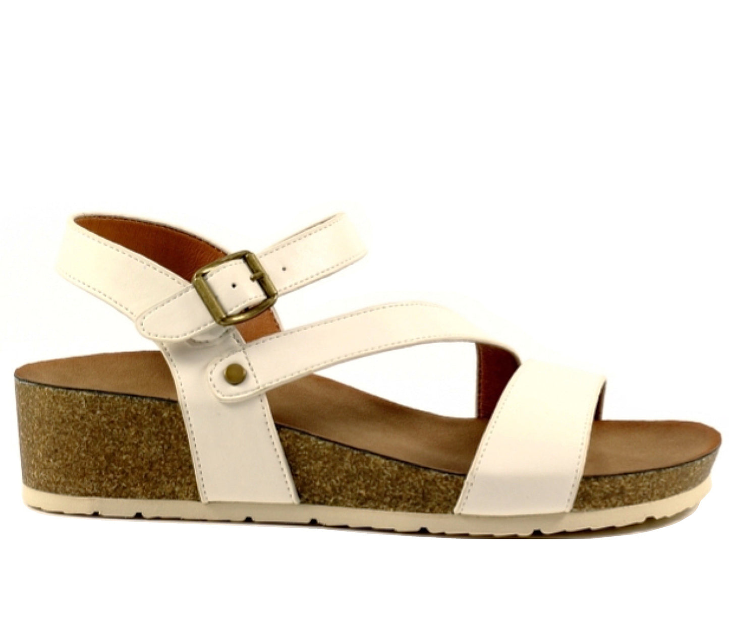 Lunar Cluster Ladies Cross Strap Wedge Sandal