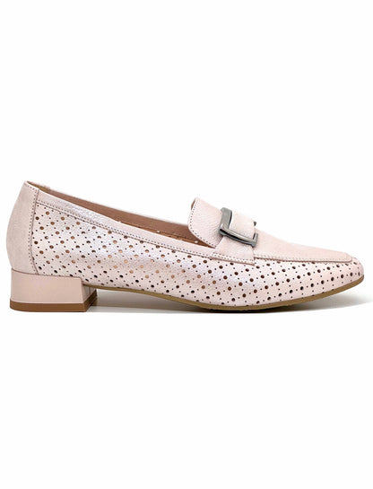 Bioeco Ladies Perforated Leather Loafer