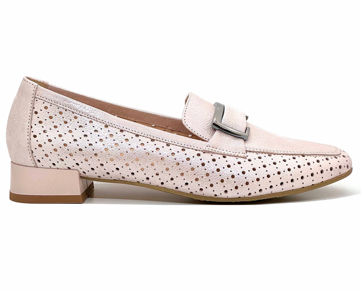Bioeco Ladies Perforated Leather Loafer
