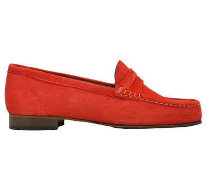 HB Ladies Suede Upper Penny Loafer