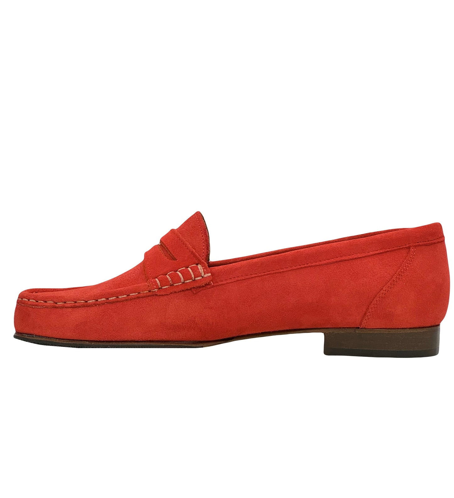 HB Ladies Suede Upper Penny Loafer